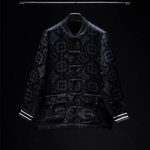 CLOT x Fragment Black Silk Jacket - XL